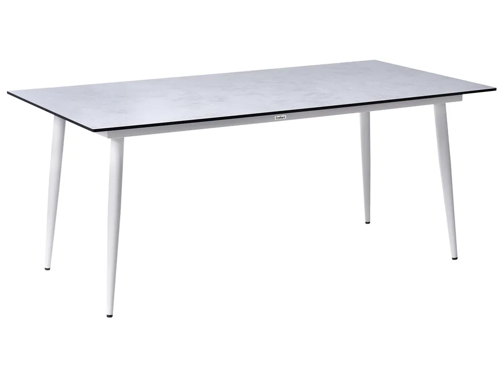 Garden Dining Table TOLENTINO 180 cm 90 cm Stone Effect Light Grey