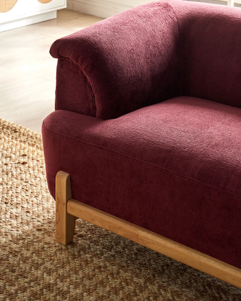 Soffa 2-sits ALNOR Chenille Vinröd_1019103
