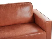 Soffa 3-sits SAVALEN Konstläder Guldbrun_779199