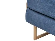 Single Sofa Bed JERSLEV Fabric Blue_1010079