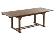 Utdragbart trädgårdsmatbord AMANTEA 160/220 cm 90 cm Akaciaträ Mörkbrun_871600