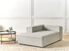 Right-Hand Chaise Longue ARDAL Fabric Light Grey