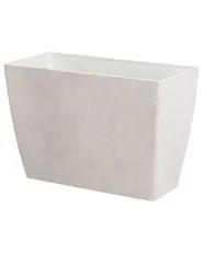 Sett med 2 plantepotter SILENEV 59 cm Lysegrå_1133002