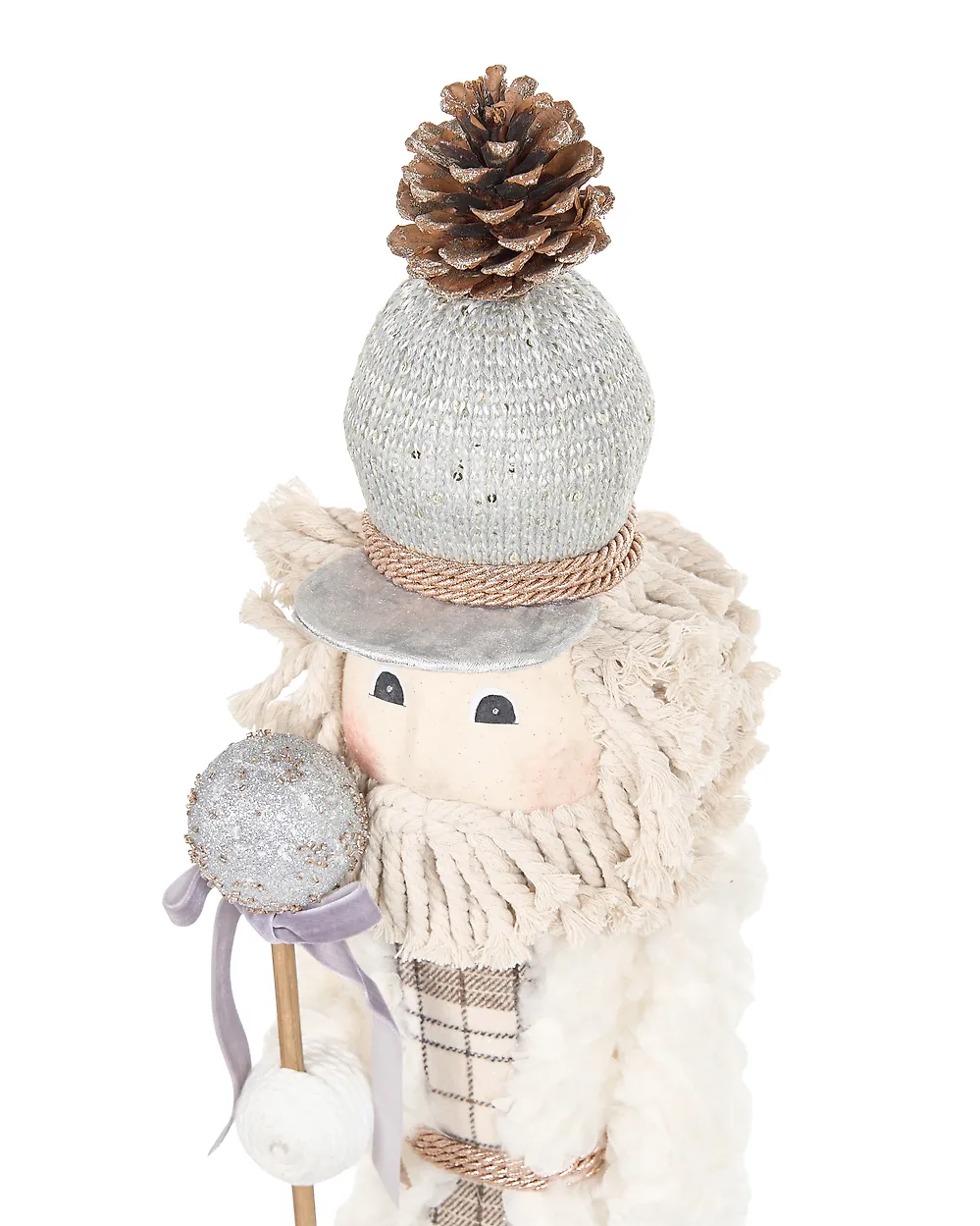 Koristesetti 2 kpl ALANIEMI 52/79 cm Pähkinänsärkijä Beige_1156638