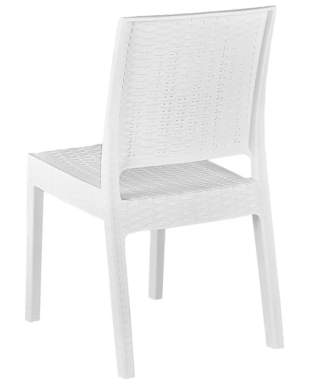 Set med 2 trädgårdsstolar FOSSANO Syntetiskt material Vit_807737