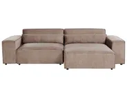 Modular Corner Sofa 3 Seater HELLNAR Fabric Light Brown Left Hand_912287