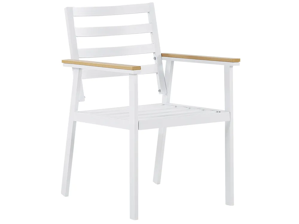 Trädgårdsmatgrupp 4-sits CAVOLI med kuddar Metall Beige_818147