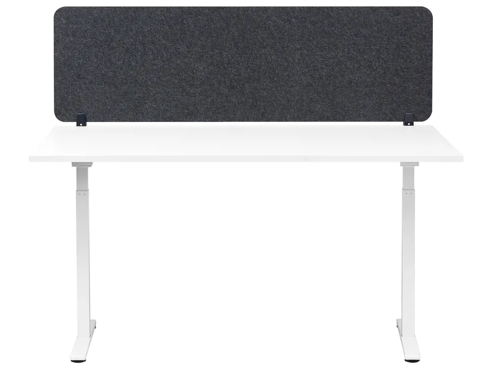 Desk Screen SPLIT 160 x 50 cm Dark Grey_1071872