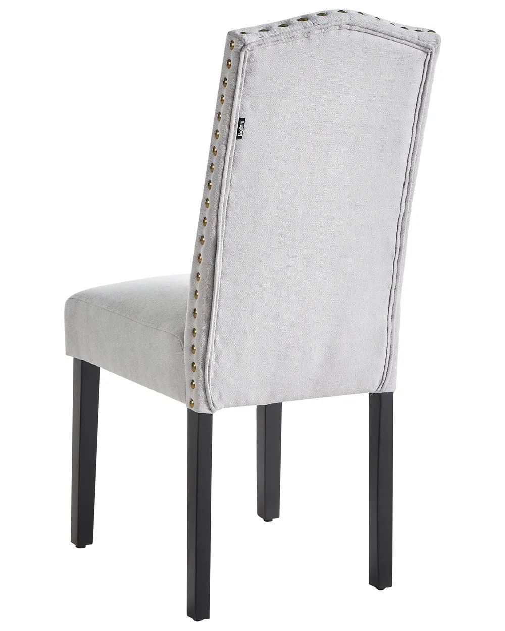 Set of 2 Dining Chairs SHIRLEY Fabric Grey_970163