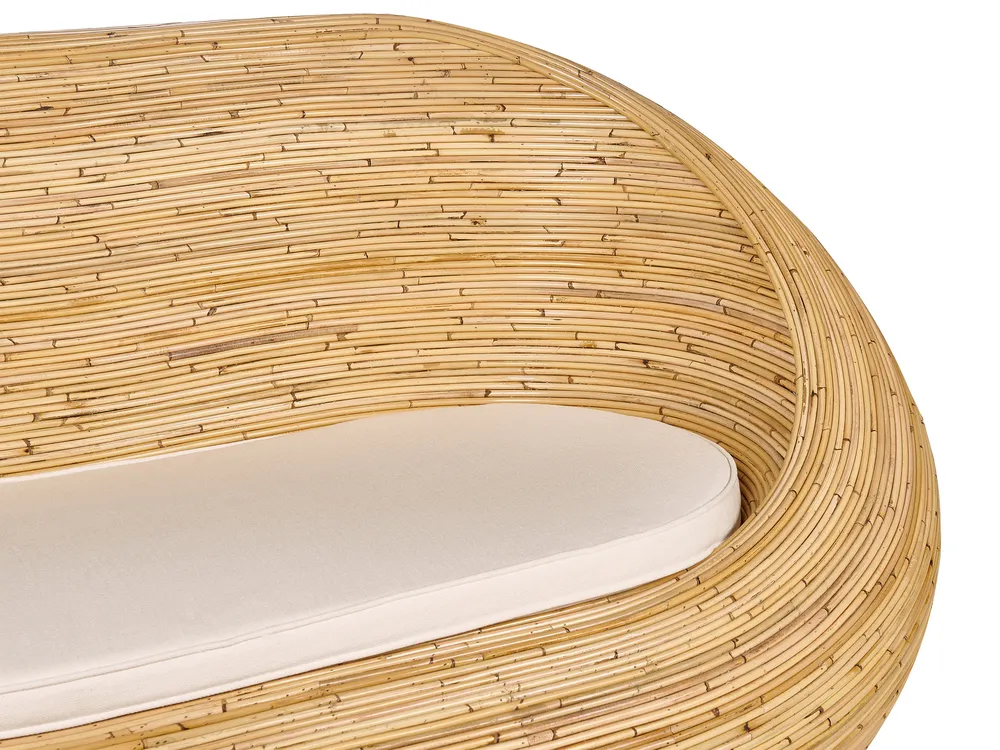 Garden Sofa 2 Seater MAIORI Rattan Natural_928301