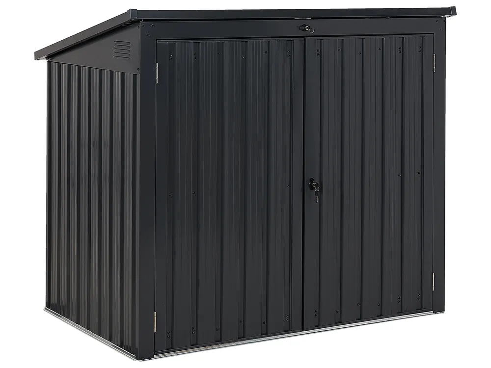 Tool Shed MOENA 158 cm 96 cm Metal Graphite Grey