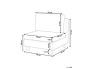 1-Seat Section FEVIK Fabric Black_763560