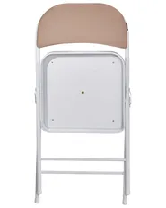 Set med 4 hopfällbara stolar SPARKS Beige/ Vit_938622