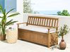 Bench Seat Pad Cushion SOVANA 148 x 45 cm Off-White