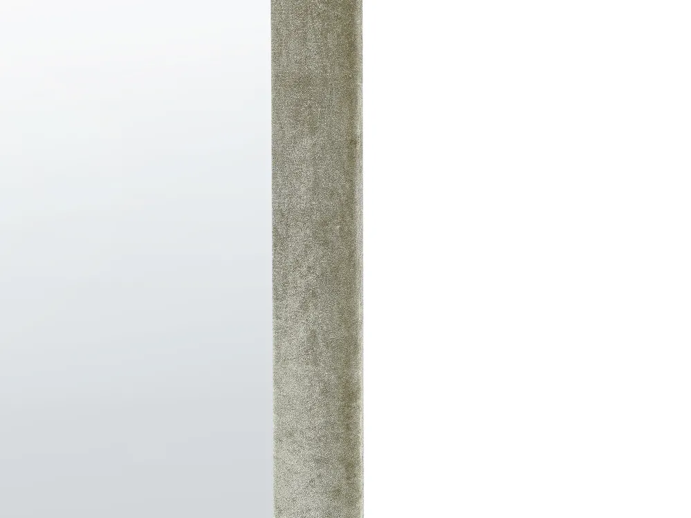 Väggspegel HURIEL 60 cm 90 cm Sammet Olivgrön_891959