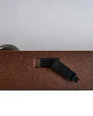 Set of 2 Outdoor LED Wall Lights DROMA with Motion Sensor Brown_1103275