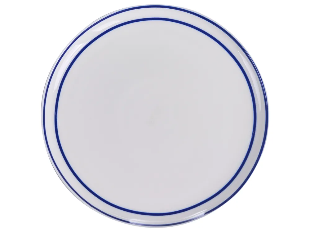 Set med 24 matserviser AMCHUR Porslin Vit/ Blå_1063960