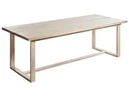 Garden Dining Set 6 Seater AZZANELLO Acacia Wood Off-White_956839