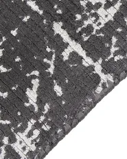 Rug HANLI Dark Grey 80 x 150 cm Viscose_836922
