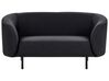Sofa 2 Seater LOEN Fabric Black