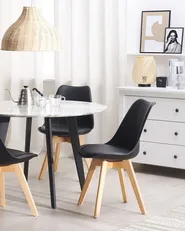 Set of 2 Dining Chairs DAKOTA II Black_802006