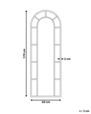 Wall Mirror CROSSES 60 cm 170 cm Metal Gold_900639