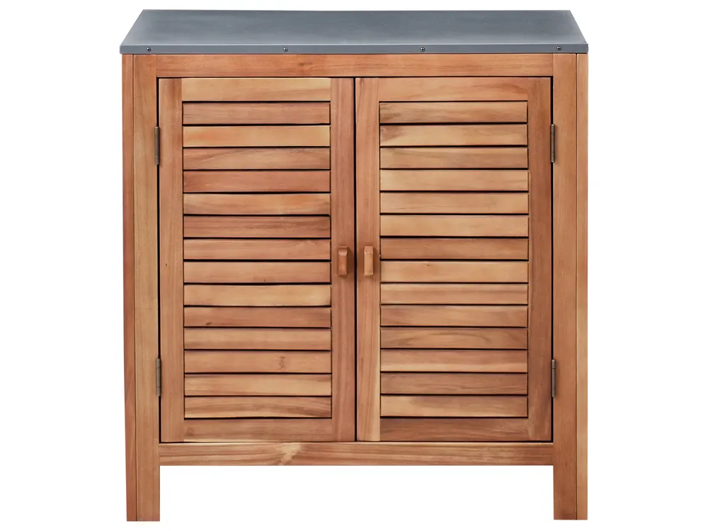 Outdoor Kitchen Cabinet BRUCOLI Brown Acacia Wood_1001065