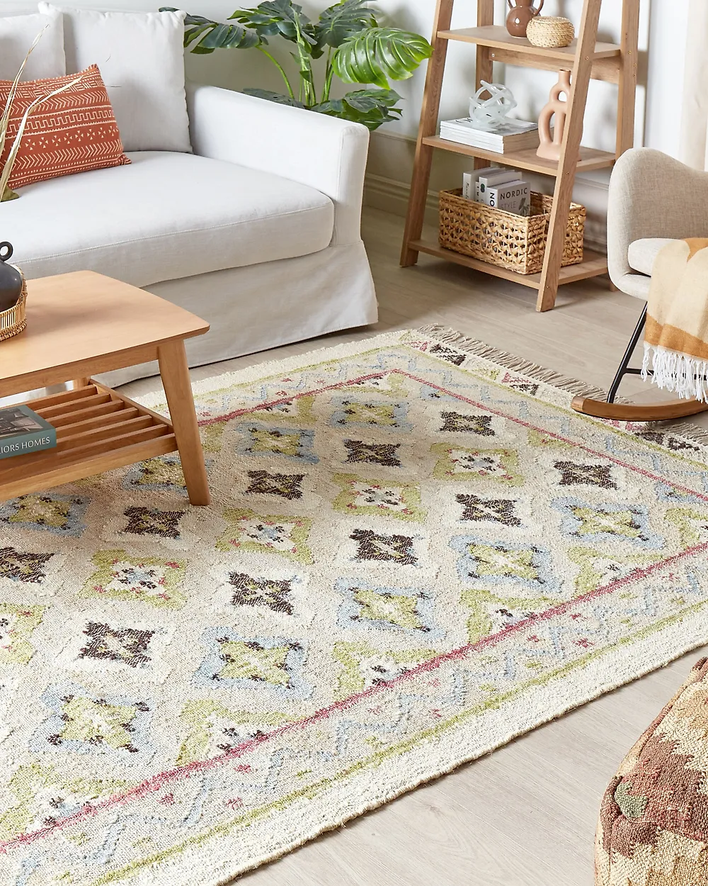 Rug TERKOS Multicolour 140 x 200 cm Jute_1185853