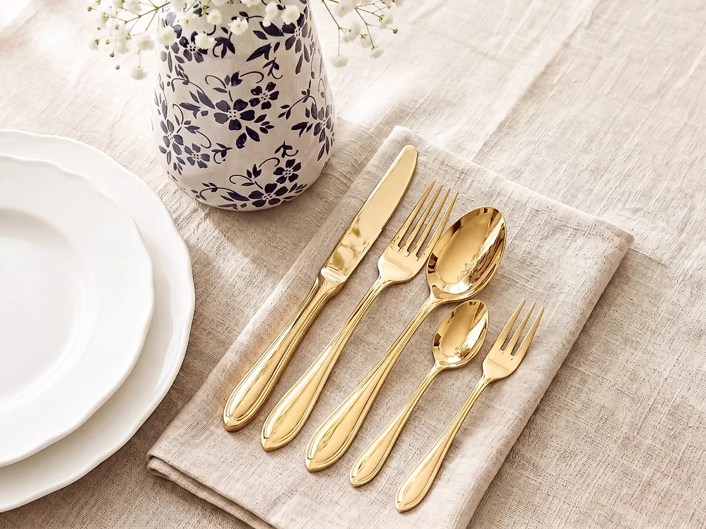 30-Piece Cutlery Set ANELLINI Gold