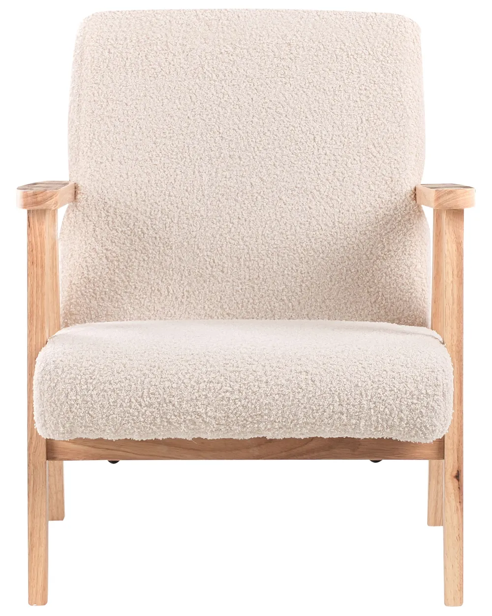 Kids Armchair LINDE Boucle Light Beige_989285