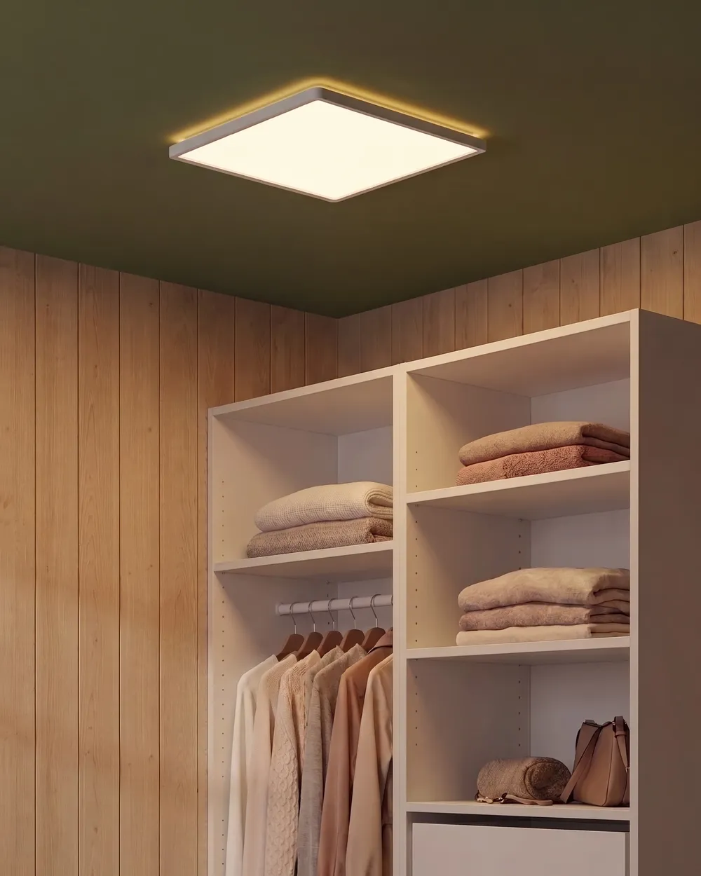 LED Ceiling Lamp CEREON with Remote with Dimmer White