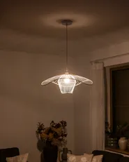Pendant Lamp LUNGA Metal White_1064072