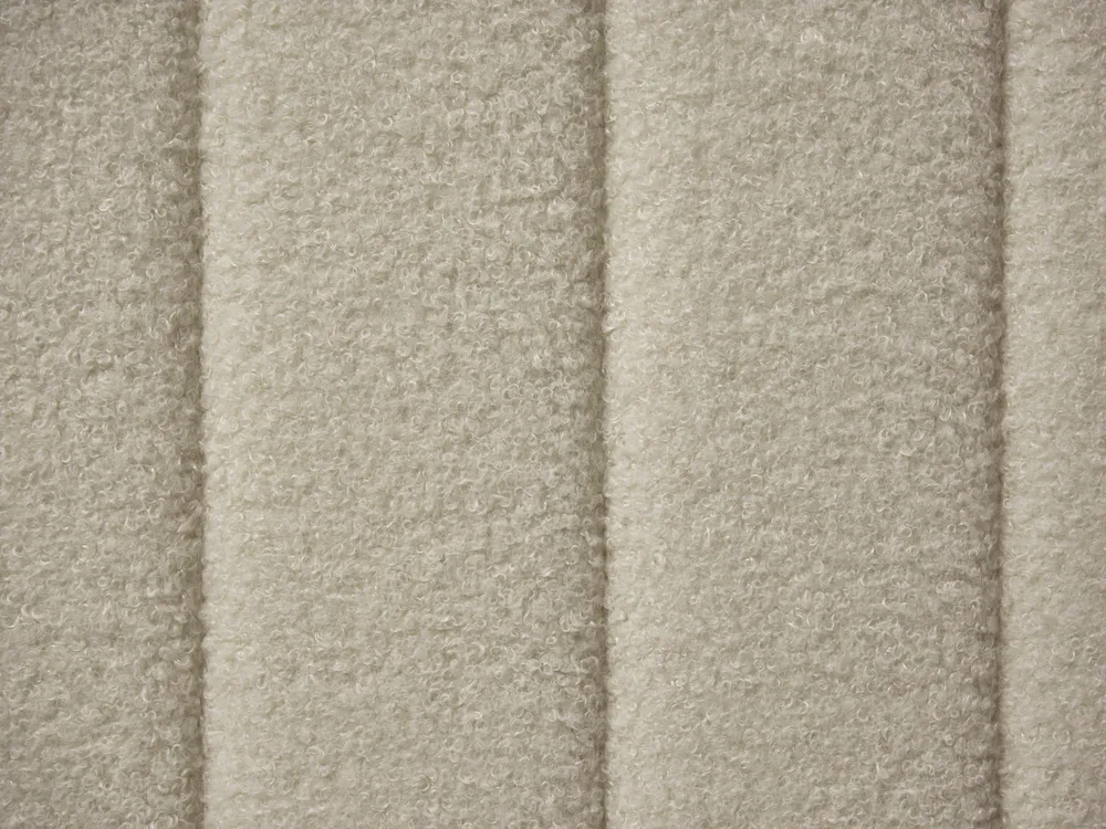 Bed Boucle LUNAN 160 x 200 cm (EU King Size) Beige_960725