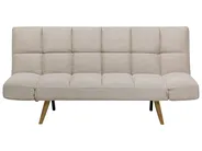Sofa Bed 2 Seater INGARO Fabric Beige_711873
