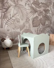Kids Table with Chairs QUILPIE Light Green_1055162