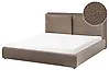 Bed Boucle BAJONNA 160 x 200 cm (EU King Size) Brown