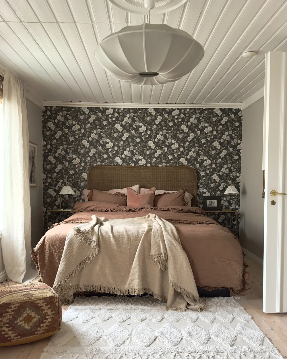 Bedspread YERBENT Cotton 150 x 200 cm Taupe_981282