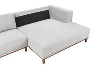 Corner Sofa 4 Seater VENG Fabric Grey Left Hand_1006953