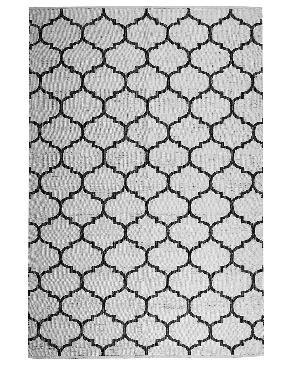 Outdoor Rug ALADANA Black/ White 140 x 200 cm Reversible_733710