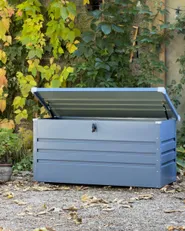 Storage Box CEBROSA 132 cm 62 cm Metal Blue_1177415