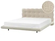 Bed Boucle SOULISSE 180 x 200 cm (EU Super King) Beige_1129646