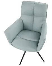 Dining Chair Swivel CORBIE Fabric Mint Green_992758