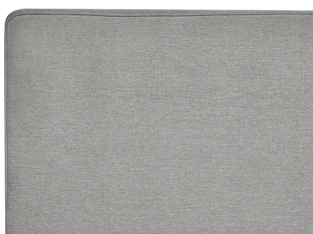 Divan Bed with Storage MINISTER Fabric Light Grey 160 x 200 cm (EU King Size)_873513