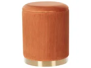Set med 2 förvaringspuffar MIRAMAR Sammet Orange_881665