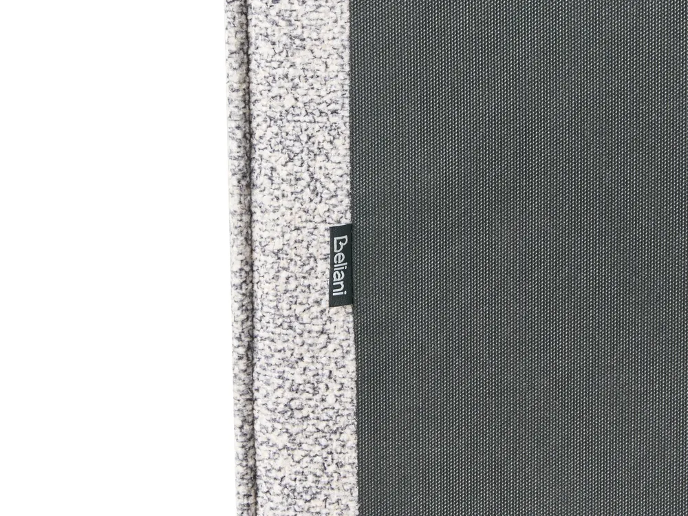 Ottoman Bed MOISSAC Velour Knit Black/ White 180 x 200 cm (EU Super King)_989423
