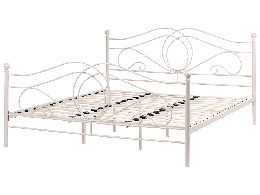 Sänky Metalli LYRA 180 x 200 cm Vaaleanbeige_1162045