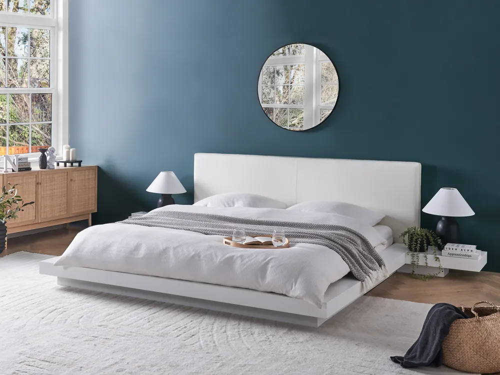 Bed ZEN 180 x 200 cm (EU Super King) White