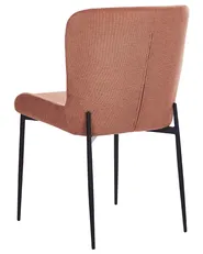 Set of 2 Dining Chairs ADA Fabric Brown_873318