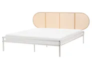 Säng med lamellram Konstrotting BOULIN 160 x 200 cm Beige_1116856