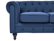 Sofa 3 Seater CHESTERFIELD Velvet Navy Blue_1042044
